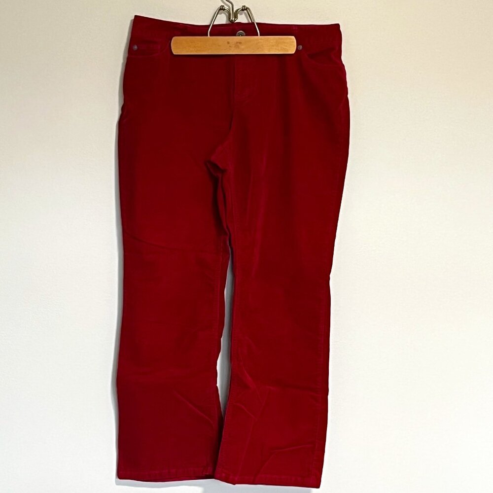 Coldwater Creek Straight Leg Corduroy Pants Size 14P